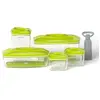 Image de Lot de 5 boîtes sous vide pour aliments SeeYoo, couleur citron vert