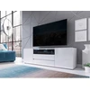 Image de Meuble TV avec éclairage LED BENNIE   blanc brillant