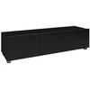 Image de Meuble TV 150 cm CHEMUNG   noir / noir brillant