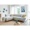 Image de MIUFORM Dazzling Daisy - Canapé d'angle avec fonction lit et coffre de lit L-FORME GAUCHE - 253x190cm - Gris clair - Canapé-lit Canapé