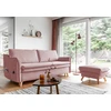 Image de MIUFORM Charming Charlie Slim - Canapé avec fonction lit et coffre de lit - 225x90cm - rose poudré - Canapé-lit 3 places