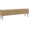 Image de Selsey Nolie - TV lowboard 2 portes, aspect chêne, 175 cm