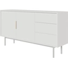 Image de Selsey Viviaro - Buffet 2 portes avec 3 tiroirs, blanc, 154 cm