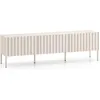 Image de Selsey Derriva - Buffet TV avec façades cannelées, beige clair, 170 cm