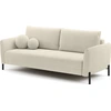 Image de Selsey VERUCO - Canapé avec fonction sommeil et revêtement chenille, blanc crème