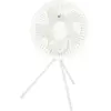 Image de Ventilateur de bureau Ikonka mini desk fan blanc ajustable - Neuf