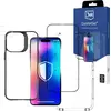 Image de 3mk Comfort Set- Housse de protection, écran en verre trempé, lentille de caméra en verre hybride pour iPhone 14 Pro Max
