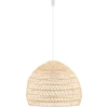 Image de Suspension BOHO L en bois naturel et blanc, 1xE27x25W, osier / rotin / paille, dimensions : 160x60x60 cm, IP20, Nowodvorski Lighting
