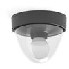 Image de Plafonnier rond NOOK noir et transparent, 1xE27x40W, plastique, dimensions : 15,5 x 17 x 17 cm, IP44, Nowodvorski Lighting