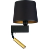 Image de Applique murale CHILLIN noir et or, 2xE27x40W, tissu, dimensions : 42x25x22 cm, IP20, Nowodvorski Lighting