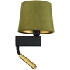 Image de Applique murale CHILLIN vert-laiton-doré-noir 2xE27x40W en tissu, dimensions : 42x25x22 cm, IP20, Nowodvorski Lighting
