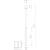 Image de Lustre LASER noir 1xG9x10W en métal, dimensions : 130x2x2 cm, IP20, Nowodvorski Lighting