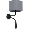 Image de Applique murale HOTEL noir et gris, 2xE27x20W, tissu, dimensions : 50x22x16 cm, IP20, Nowodvorski Lighting