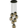 Image de Lustre VETRO noir 7xE27x60W en verre, dimensions : 150x34x34 cm, IP20, Nowodvorski Lighting