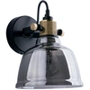Image de Applique murale AMALFI noir-laiton-doré-fumé 1xE27x60W verre dim. : 20x20x20 cm IP20 Nowodvorski Lighting