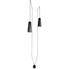 Image de Suspension DOVER noire 2xGU10x35W, finition bois, dimensions : 500 x 12 x 12 cm, IP20, Nowodvorski Lighting