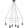 Image de Lustre IMBRIA noir 6xGU10x35W en métal, dimensions : 130x95x95 cm, IP20, Nowodvorski Lighting