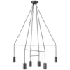 Image de Suspension Nowodvorski Imbria Noire Acier 6xgu10 Ø95cm