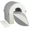 Image de Tunnel set de 2 grands blocs de mousse Tunnel set de 2 grands blocs de mousse (couleur : blanc,gris)