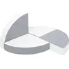 Image de Roue de 4 grands blocs de mousse Roue de 4 grands blocs de mousse (couleur : blanc, gris)