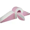 Image de Jeu de 4 grands blocs de mousse pour le pont Jeu de 4 grands blocs de mousse pour le pont (couleur : blanc, rose (pastel))