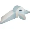 Image de Jeu de 4 grands blocs de mousse pour le pont Jeu de 4 grands blocs de mousse pour le pont (couleur : blanc, bleu (pastel))