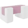 Image de Passerelle set de 3 grands blocs de mousse Passerelle set de 3 grands blocs de mousse (couleur : blanc, violet)