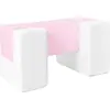 Image de Passerelle set de 3 grands blocs de mousse Passerelle set de 3 grands blocs de mousse (couleur : blanc, rose poudré)