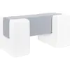 Image de Passerelle set de 3 grands blocs de mousse Passerelle set de 3 grands blocs de mousse (couleur : blanc,gris)