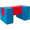 Image de Passerelle+Tableau de blocs en mousse Passerelle+Tableau de blocs en mousse (couleur : bleu marine, rouge)