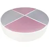 Image de Roue de 4 grands blocs de mousse Roue de 4 grands blocs de mousse (couleur : blanc, gris, violet)