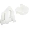 Image de Château+roue set de 15 grands blocs de mousse Château+roue set de 15 grands blocs de mousse (couleur : blanc)