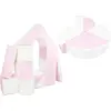 Image de Château+roue set de 15 grands blocs de mousse Château+roue set de 15 grands blocs de mousse (couleur : blanc, rose (pastel))