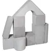 Image de Jeu de 11 grands blocs en mousse pour le château Jeu de 11 grands blocs en mousse pour le château (couleur : gris (velours côtelé))
