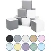 Image de Cubes set de 8 blocs en mousse Cubes set de 8 blocs en mousse (couleur : blanc, rose (pastel))