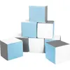Image de Cubes set de 8 blocs en mousse Cubes set de 8 blocs en mousse (couleur : blanc, bleu clair, gris)