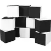 Image de Cubes set de 12 blocs en mousse Cubes set de 12 blocs en mousse (couleur : noir - blanc)