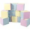 Image de Cubes set de 12 blocs en mousse Cubes set de 12 blocs en mousse (couleur : rose, bleu, jaune (pastel))