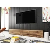 Image de Meuble TV avec éclairage LED 180 cm WILLA D   chêne wotan