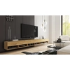 Image de Meuble TV 300 cm avec éclairage LED WILLA A   chêne wotan