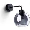 Image de Applique ALINO 1 noir 1xE27 15W acier 26x15x15cm Sollux Lighting