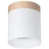 Image de Plafonnier RIF blanc 1xGU10 10W bois/aluminium 14x12x12cm Sollux Lighting