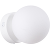 Image de Applique YOLI 1 blanc 1xG9 8W acier/verre 12x14x12cm Sollux Lighting