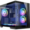 Image de MODECOM VOLCANO PANORAMA APEX ARGB 5F, boîtier PC de type Midi Tower, 5 ventilateurs ARGB, design panoramique en verre, port USB-C, filtre anti-poussière