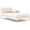 Image de Méridienne Droite En Velours Beige Clair