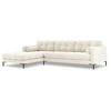 Image de Canapé D'Angle Gauche 5 Places En Velours Beige Clair