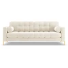 Image de Canapé 3 Places En Velours Beige Clair