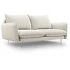Image de Canapé 2 Places En Tissu Structurel Beige Clair