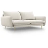 Image de Canapé 3 Places En Tissu Structurel Beige Clair
