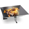 Image de KADAX Foyer de jardin, barbecue, bac en acier 56 cm
